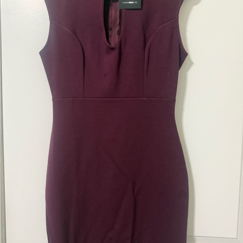 Burgundy Sleeveless Dress
